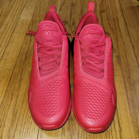 Nike Air Max 270 Triple Red Running Shoes University Red Mens Size 14 Sneaker main image 6